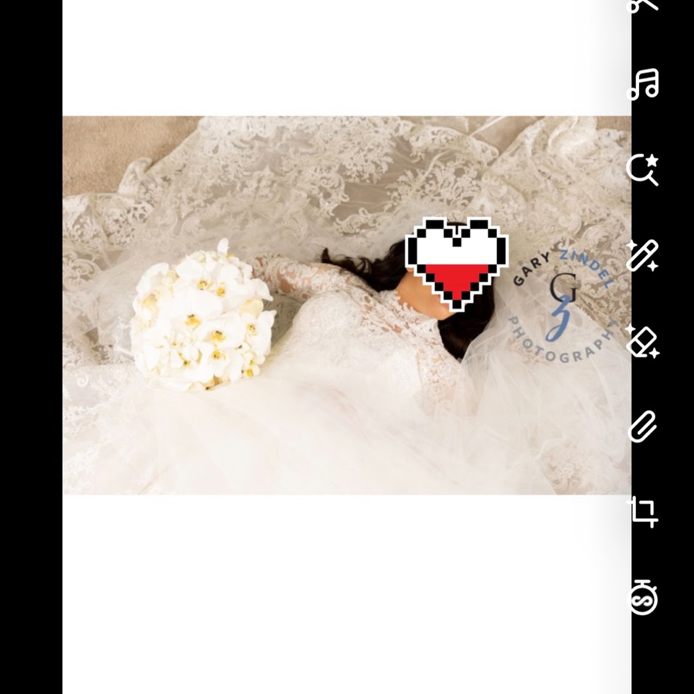 MARTINA LIANA WEDDING DRESS CUSTOM MADE FOR SALE